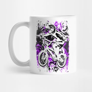 Purple Bmx Apparel | Bmx Bike Gray Mug